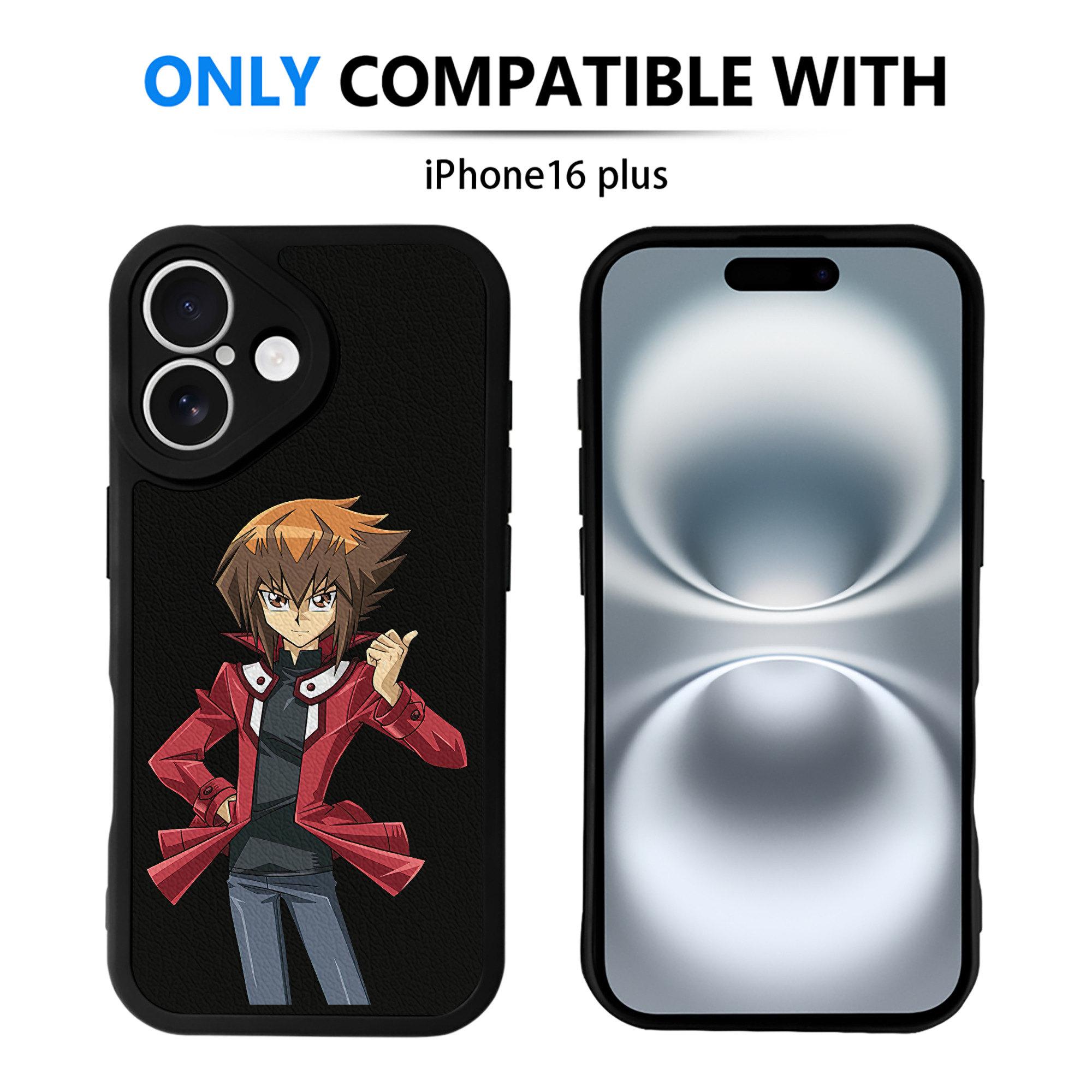 遊☆戯☆王 Yu-Gi-Oh! 【iPhone 16シリーズ対応】シリコンスマホケース（レザー調） 材質：シリコン